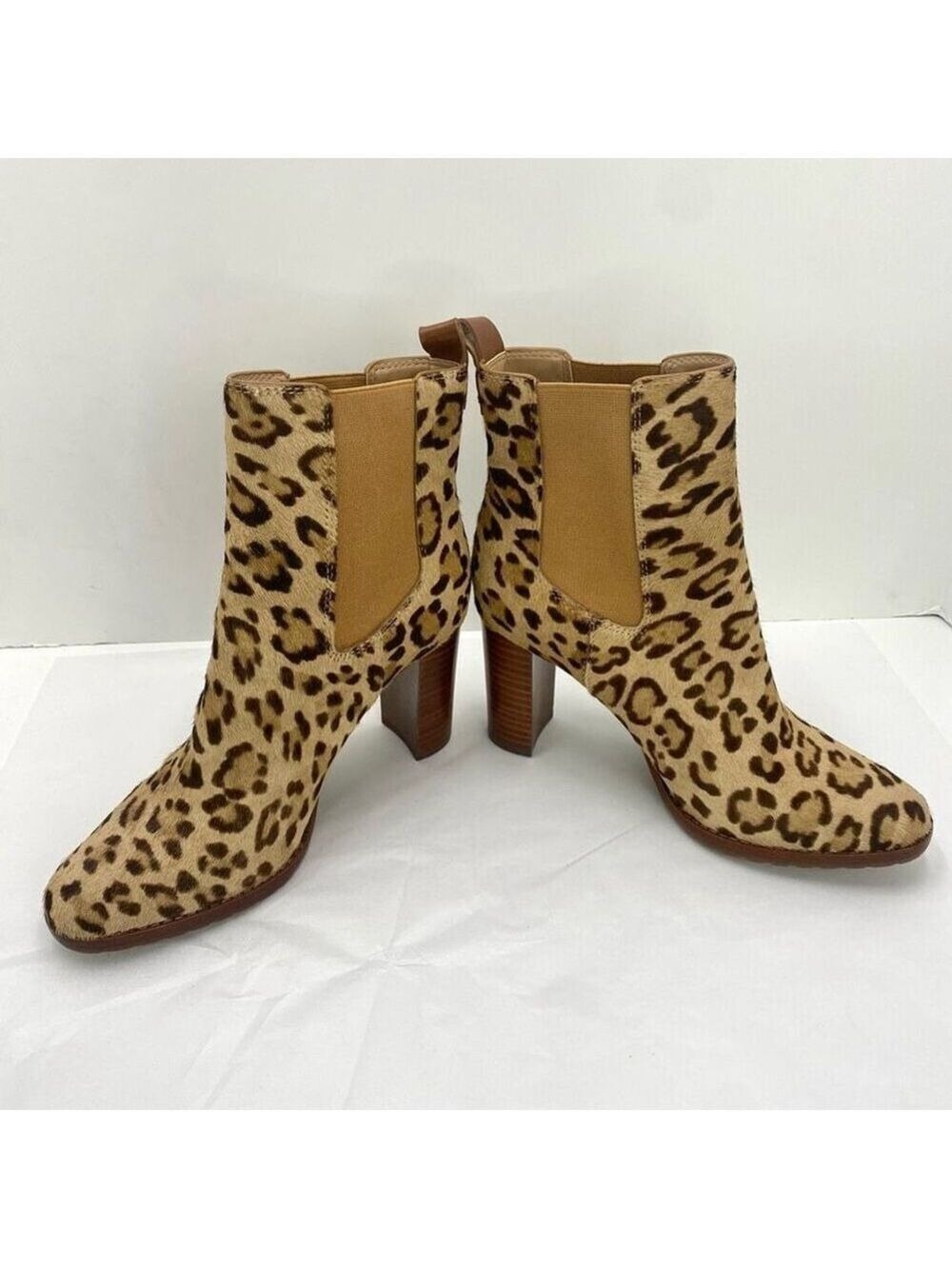 Lauren Ralph Lauren Mylah Bootie Women’s 6.5 Leopard Print Heeled NWOB - Picture 3 of 12